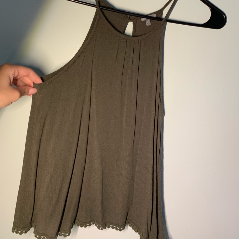Olive Green Tank Top